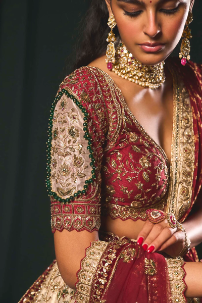Royal gold  Embroidered Bridal Lehenga Choli