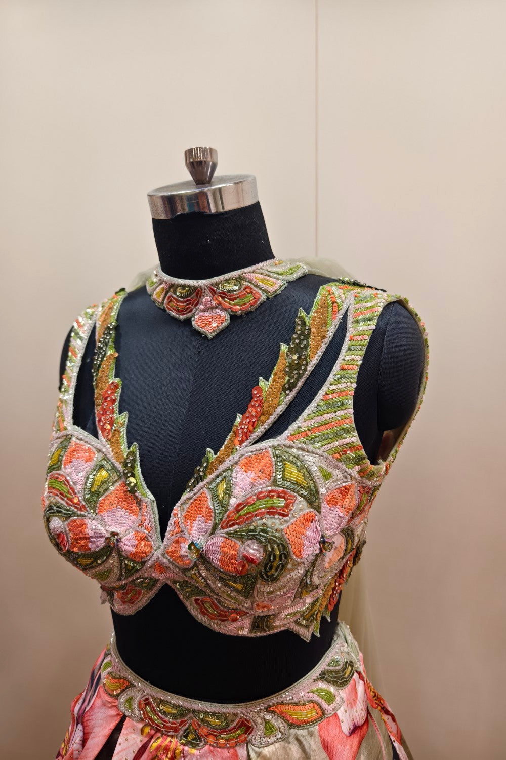 Vibrant Multi-Colored Floral Lehenga - Designer Ethnic Wear