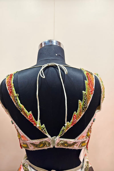 Vibrant Multi-Colored Floral Lehenga - Designer Ethnic Wear