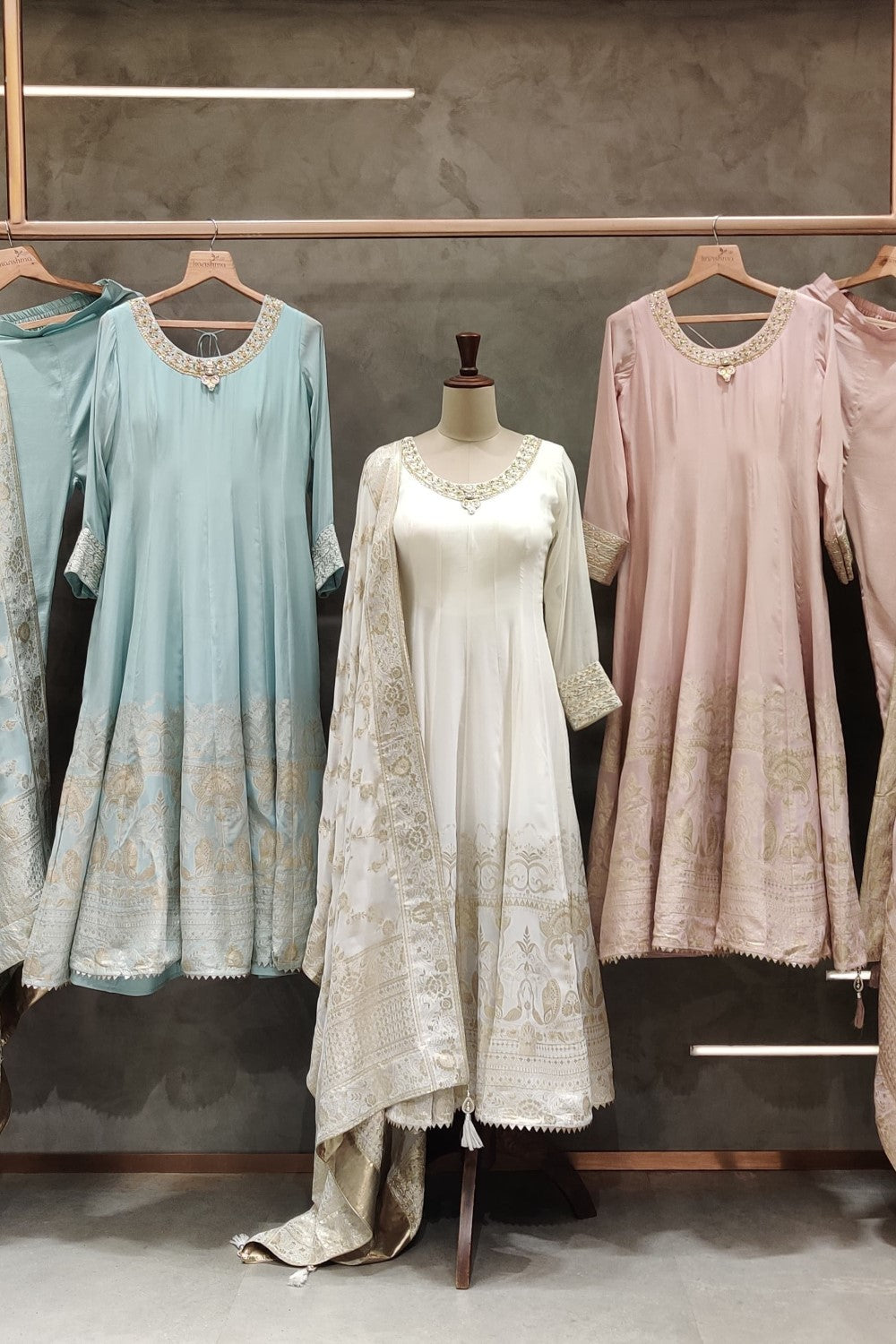 Pristine White Sharara Suit with Delicate Light Golden Embroidery - Elegant Designer Ethnic Ensemble