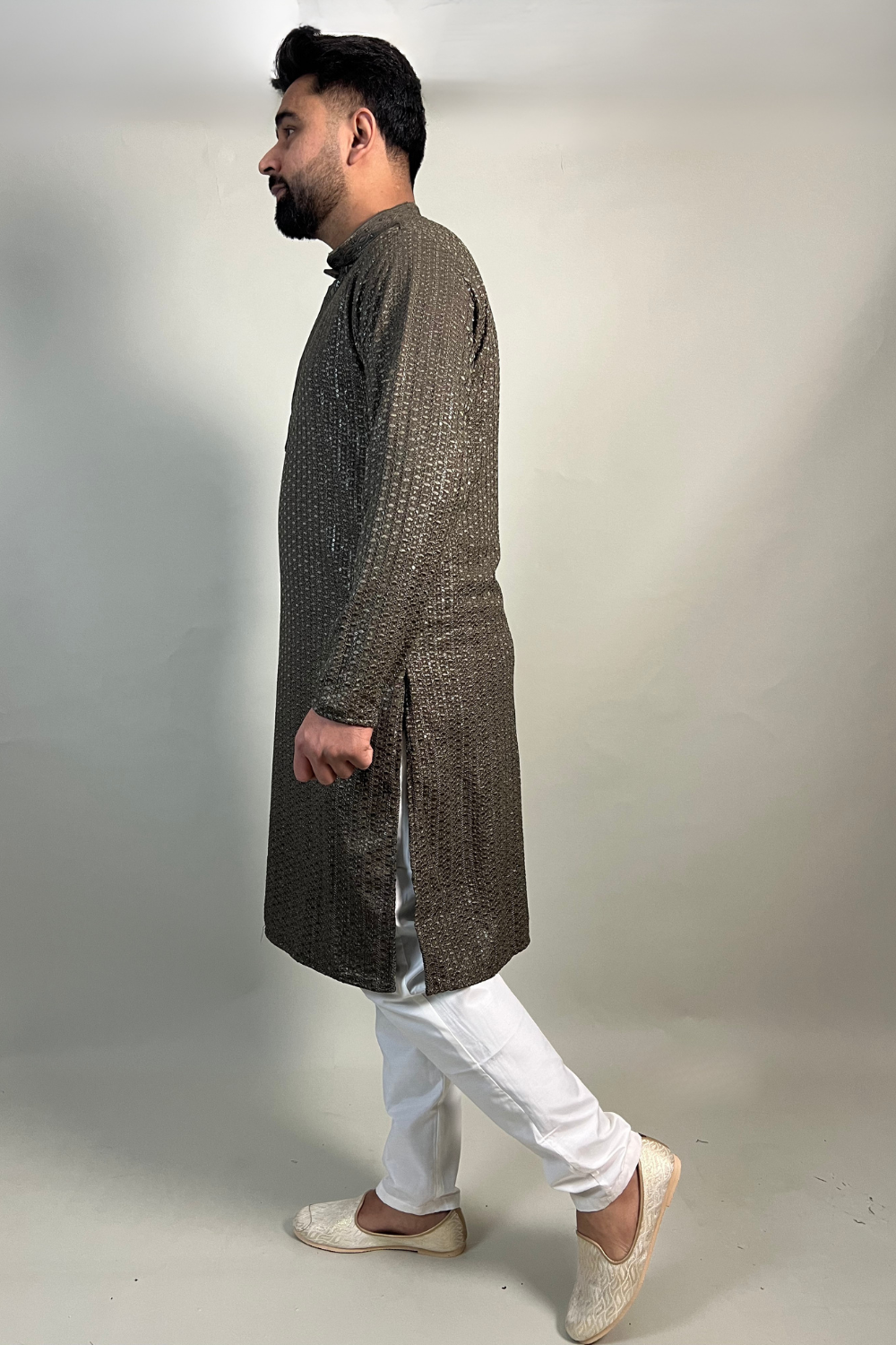 CHARCOAL CHICKEN KARI KURTA