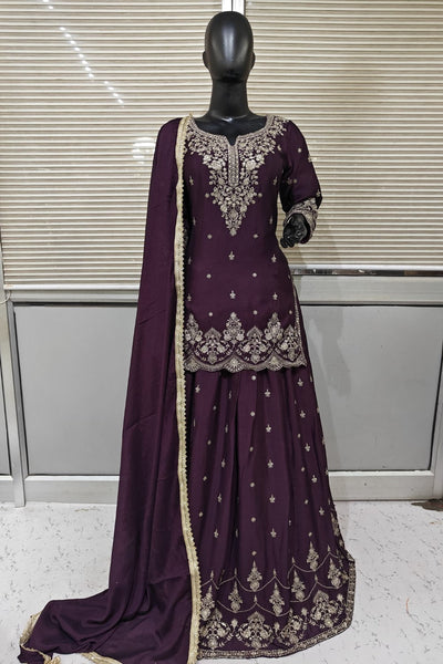 Diyas resham and moti Long top with lehenga