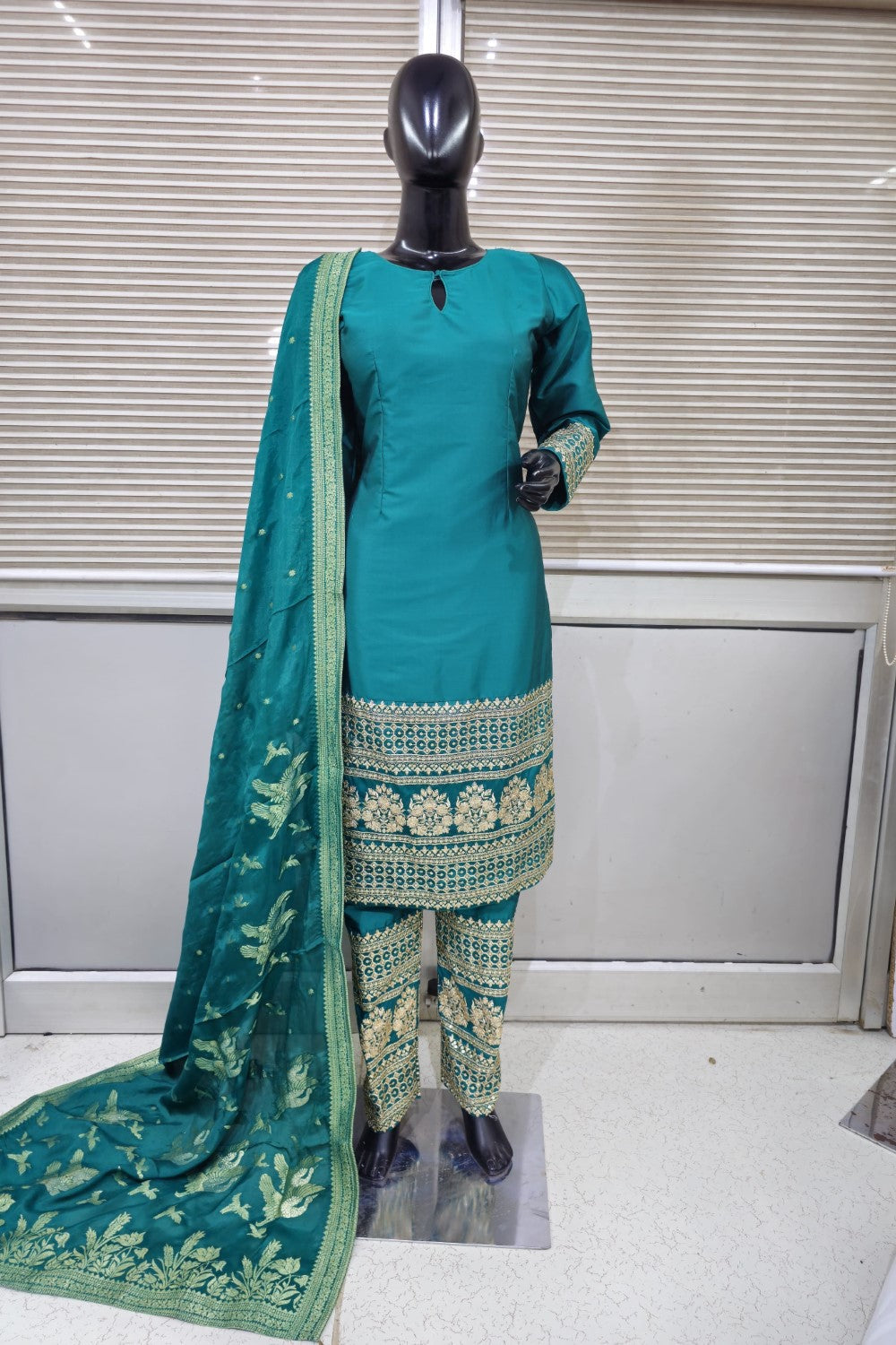 Classy Seagreen Lehenga in sharara with pant